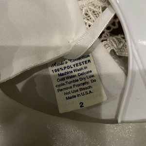 New white dress with hat